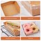 50 Pieces Small Charcuterie Boxes with Clear Lids, To Go Paper Disposable Food Containers, 5 Inches Bakery Dessert Boxes for Sandwich, Cookie, Pastry, Cake Slice (Brown)